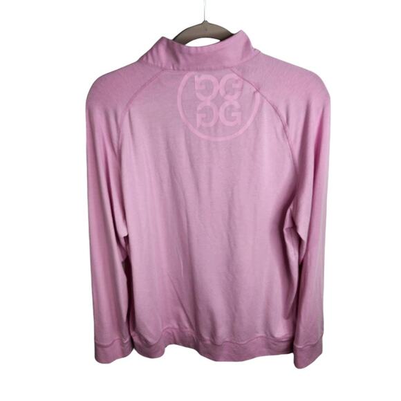 G/Fore Golf 1/4 Zip Lux Staple Midlayer Pullover Circle G Men's Large Lilac Pink - Picture 5 of 6